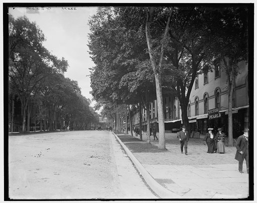 Broadway looking east, Saratoga, N.Y.
