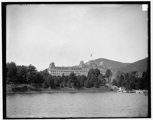 Fort William Henry Hotel from the lake, Lake George, N.Y.