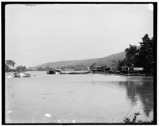 The Steamboat graveyard, Lake George, N.Y.