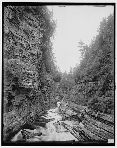 Up from Hyde's Cave, Ausable Chasm, N.Y.