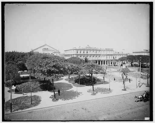 Central Park, Teatro Nacional and Inglaterra Hotel, Havana, Cuba