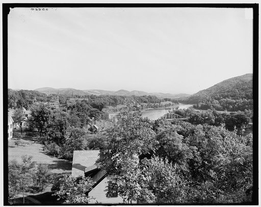 North from Cemetery Hill, Brattleboro, Vt.