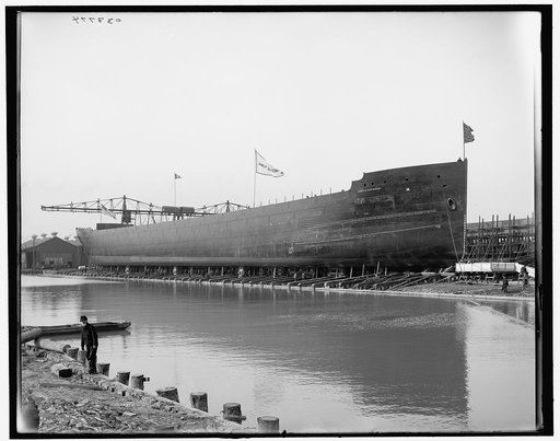 Str. James E. Davidson, before the launch