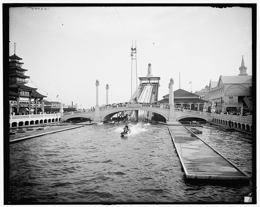 Dreamland Park, shooting the chutes, Coney Island, N.Y.