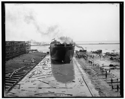 Str. Lyman C. Smith, in the slip
