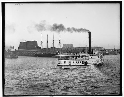 C. & O. (Chesapeake and Ohio Railway Company) piers, Newport News, Virginia