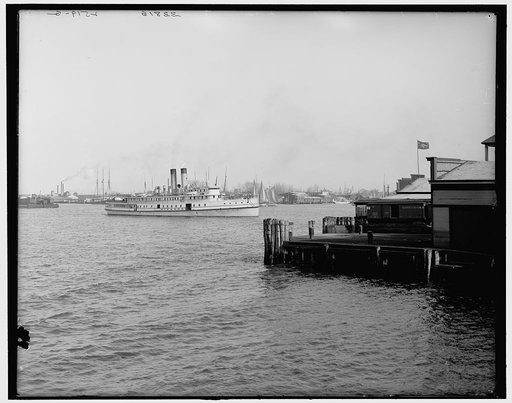 A Glimpse of the harbor, Norfolk, Virginia