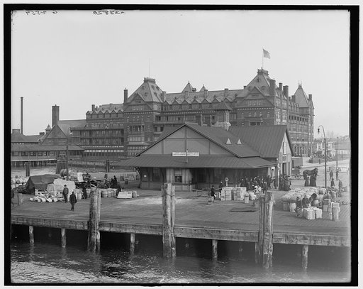 Government dock, Old Point Comfort, Virginia