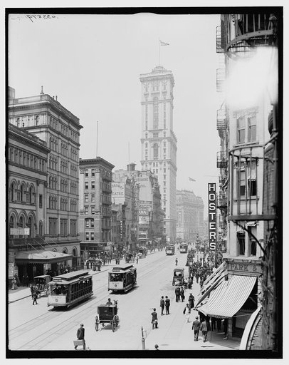 Broadway and Times Building (One Times Square), New York City
