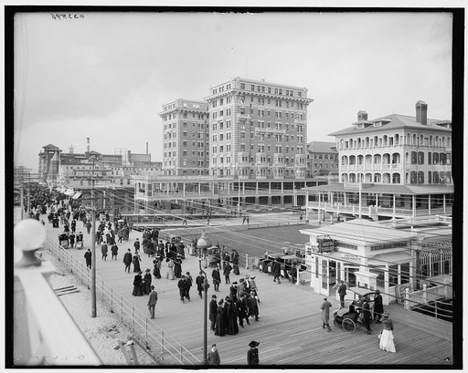 The Chalfonte and boardwalk, Atlantic City, New Jersey