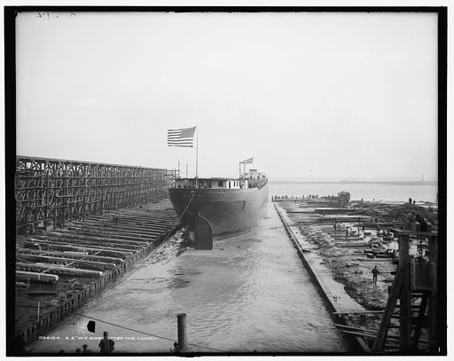 S.S. W.K. Bixby after the launch