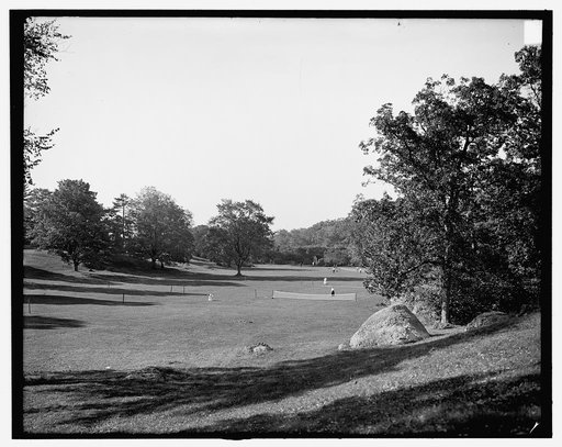 Tennis courts, Franklin Park, Boston, Mass.