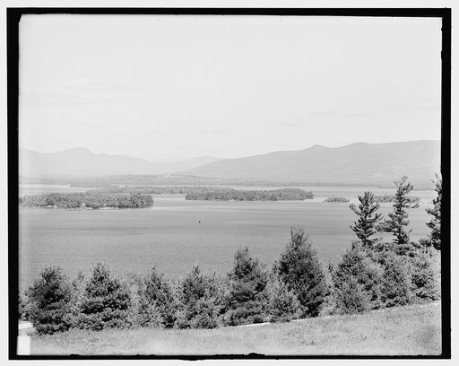 Looking toward Mount Washington from Kimball's Castle, Lake Winnipesaukee, N.H.
