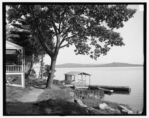 Shore path at Weirs, Lake Winnipesaukee, N.H.
