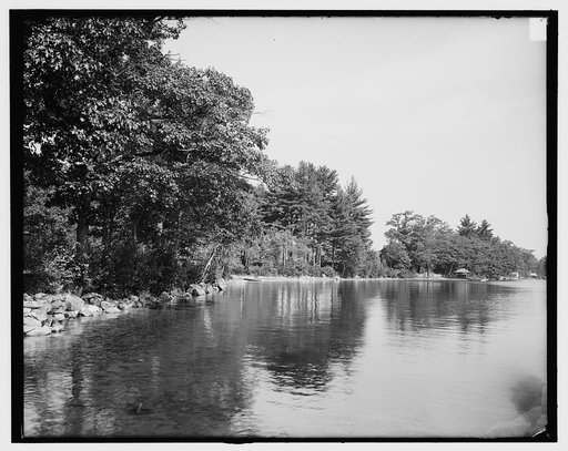Along the shore at Wolfeborough Bay, Lake Winnipesaukee, N.H.