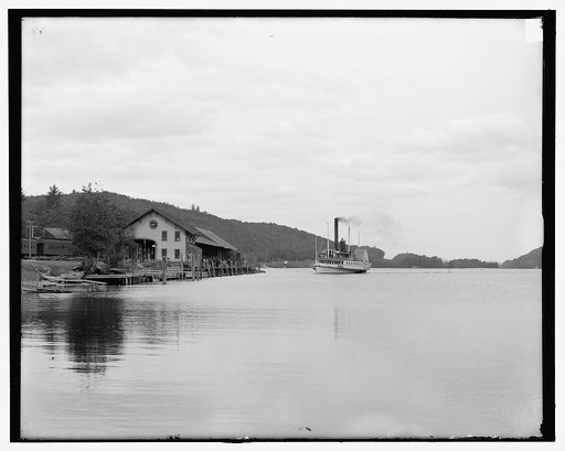 Steamer landing at Alton Bay, Lake Winnipesaukee, N.H.