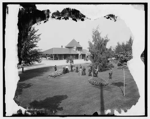 Pere Marquette Railroad station and Railroad Park, Petoskey, Mich.