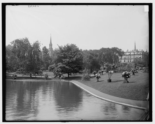 Lake, Public Garden, Boston, Mass.
