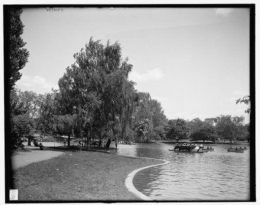 Lake, Public Garden, Boston, Mass.