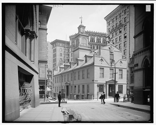 Old State House front from Court Street, Boston, Mass.