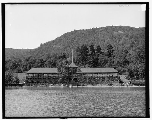 Bath house, Silver Bay, Lake George, N.Y.