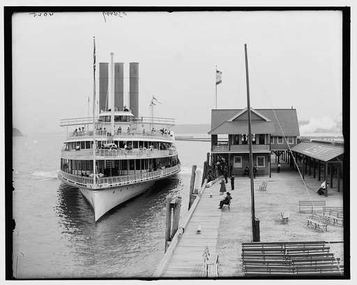 Boat landing, Kingston Point, N.Y.