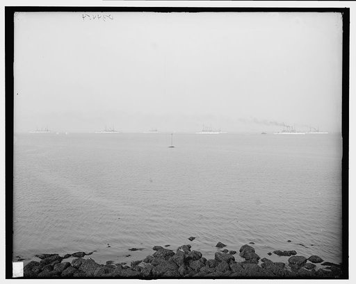 North Atlantic squadron in Sandy Bay, Rockport, Mass.