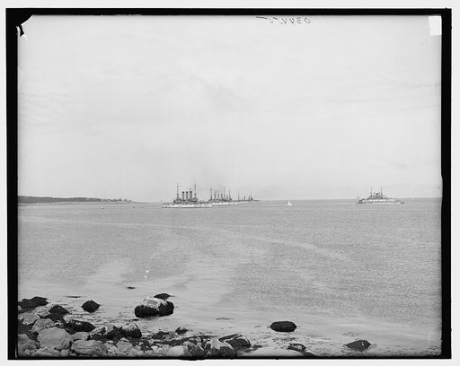 North Atlantic squadron in Sandy Bay, Rockport, Mass.