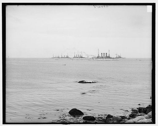 North Atlantic squadron in Sandy Bay, Rockport, Mass.