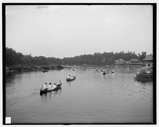 Canoeing on the Charles River, Charles River Reservation, Mass.