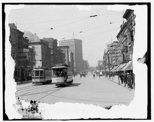 Woodward Avenue, looking north, Detroit, Mich.