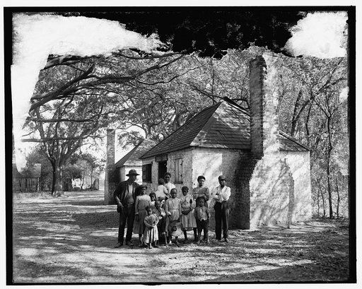The Whole black family at the Hermitage, Savannah, Ga.
