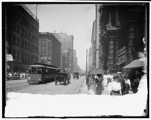 State Street north from Palmer House, Chicago, Ill.