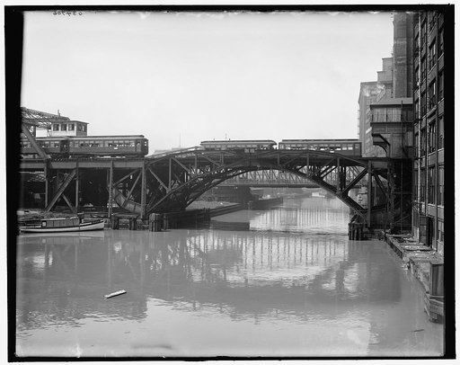 Jack-knife bridge, Chicago, Ill.