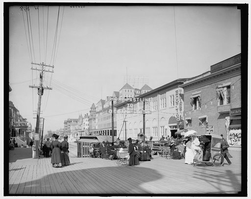Virginia Avenue from boardwalk, Atlantic City, N.J.
