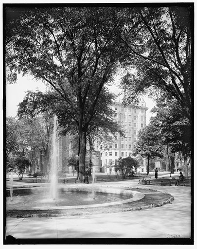 Grand Circus Park & Tuller Hotel, Detroit, Mich.