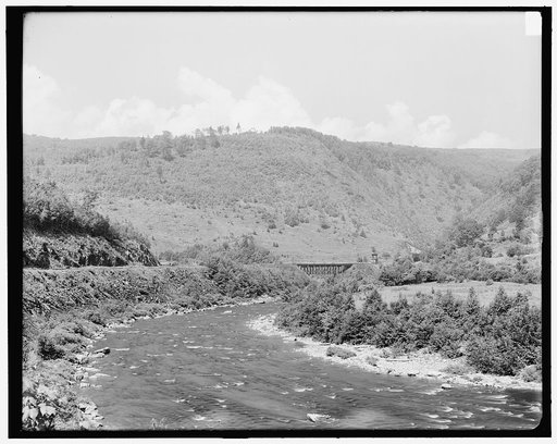 Deerfield River and east portal, Hoosac Tunnel, Florida, Mass.