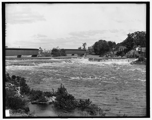 Hooksett falls, Merrimack River, Hooksett, N.H.