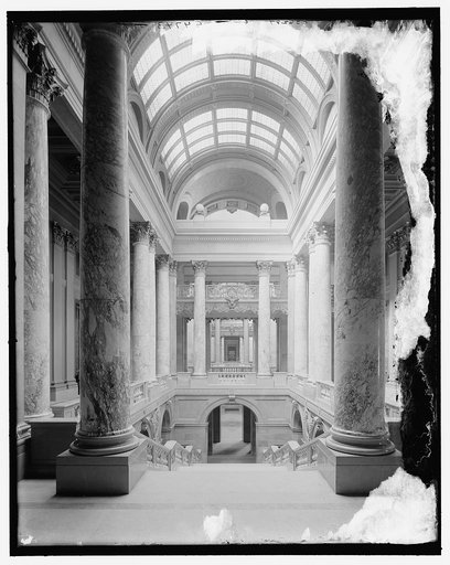 Main stair & corridor, state capitol, St. Paul, Minn.