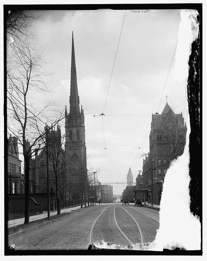Fort Street Presbyterian Church and Union Railroad Station, Detroit, Mich.