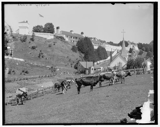 Picturesque Fort Mackinac, Mackinac Island, Mich.