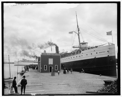 Str. Manitou at dock, Harbor Springs, Mich.