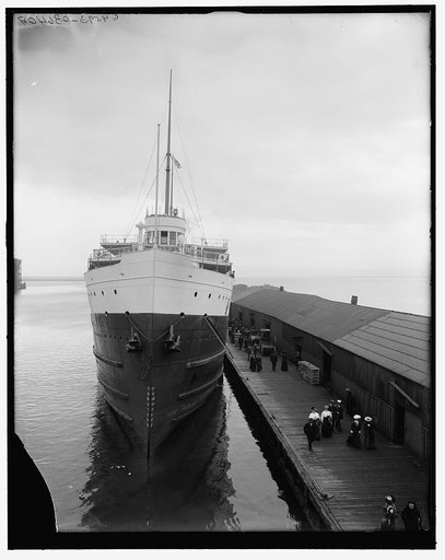 Steamer Tionesta at dock, Marquette, Mich.
