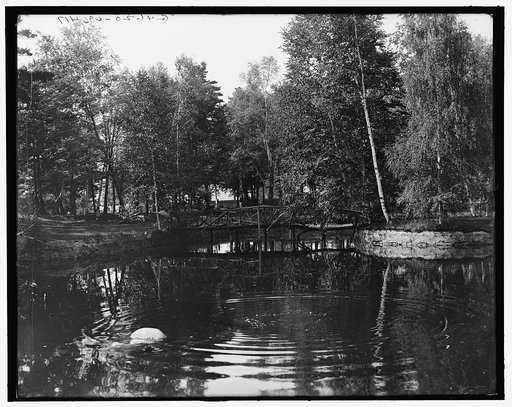 Lake in cemetery, Marquette, Mich.