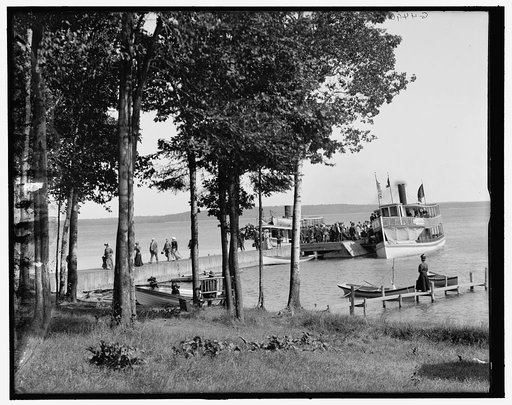 Topinabee landing, Hamill's Inland Route, Cheboygan-Petoskey, Mich.