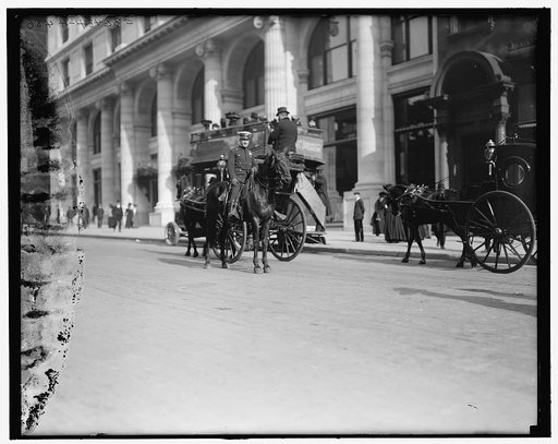 Mounted policeman, New York, N.Y.