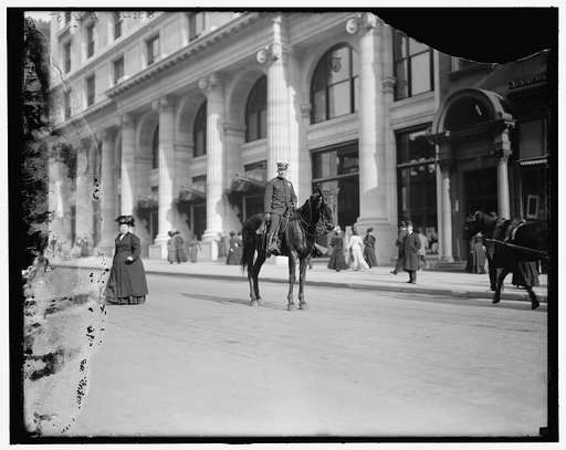Mounted policeman, New York, N.Y.
