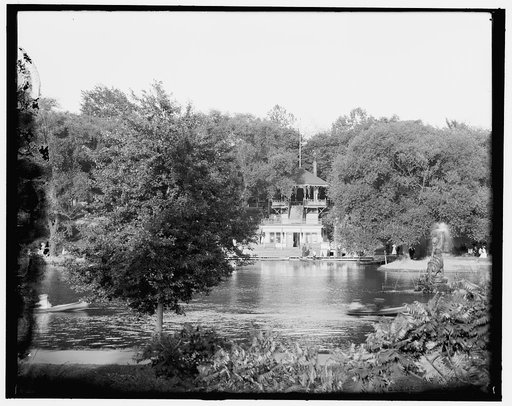 Pavilion and lake, Wade Park, Cleveland, Ohio