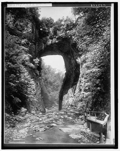 Looking upstream, Natural Bridge, Va.