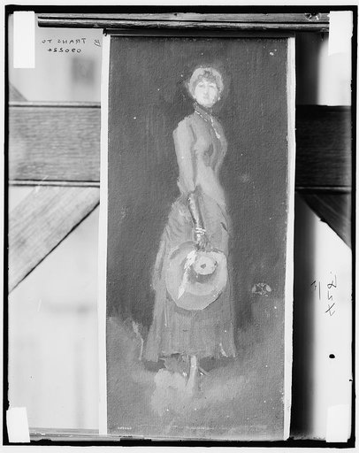 A lady in gray